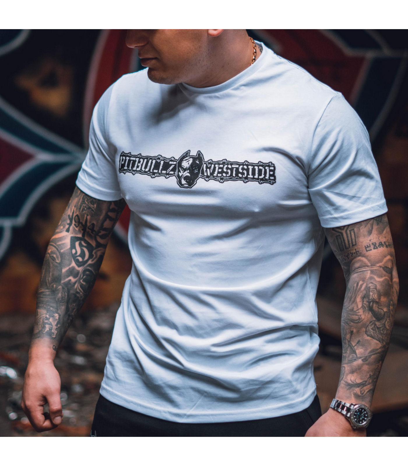 Pitbullz Westside - Тениска - Pitbull - White​
